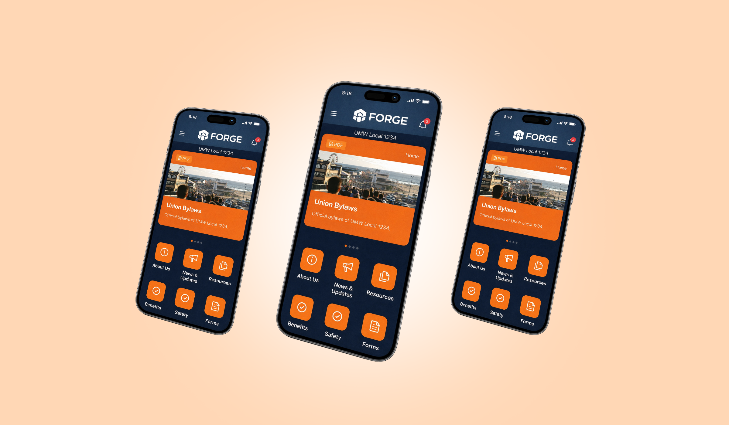 Introducing Forge: Forge logo and mobile app